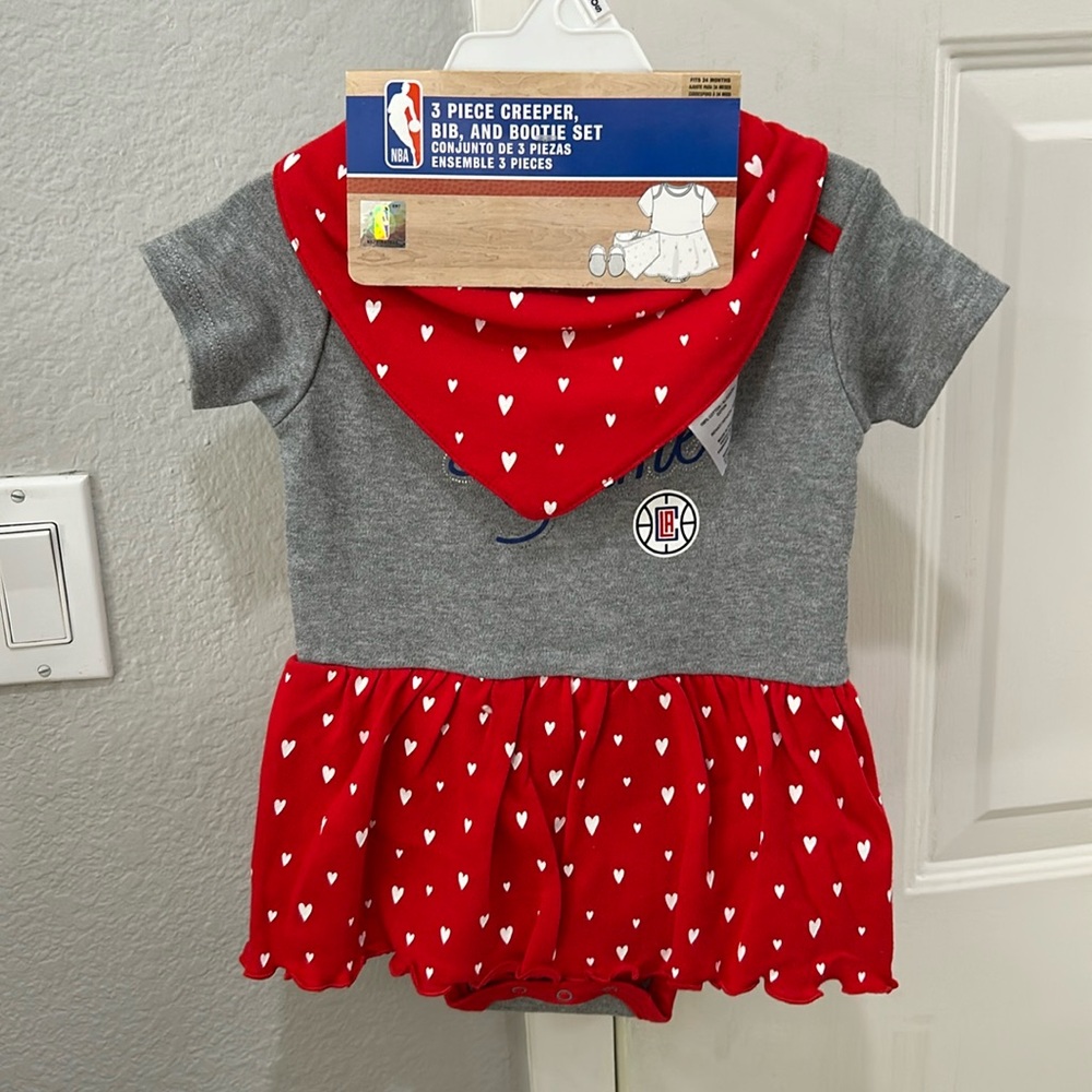 NWT LA clippers Little Girl Outfit